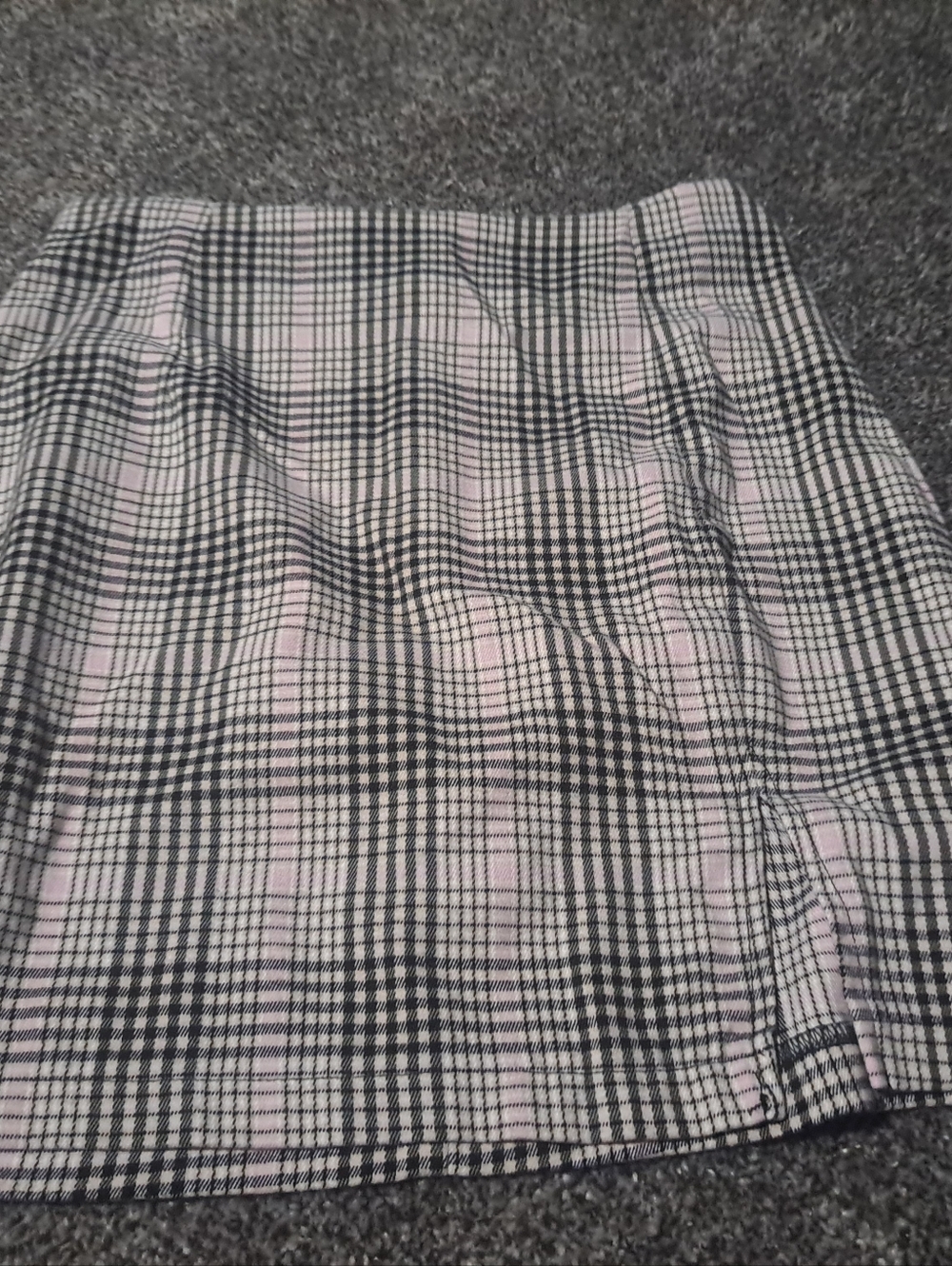 wild fable Black and Light Pink Plaid Mini Skirt
